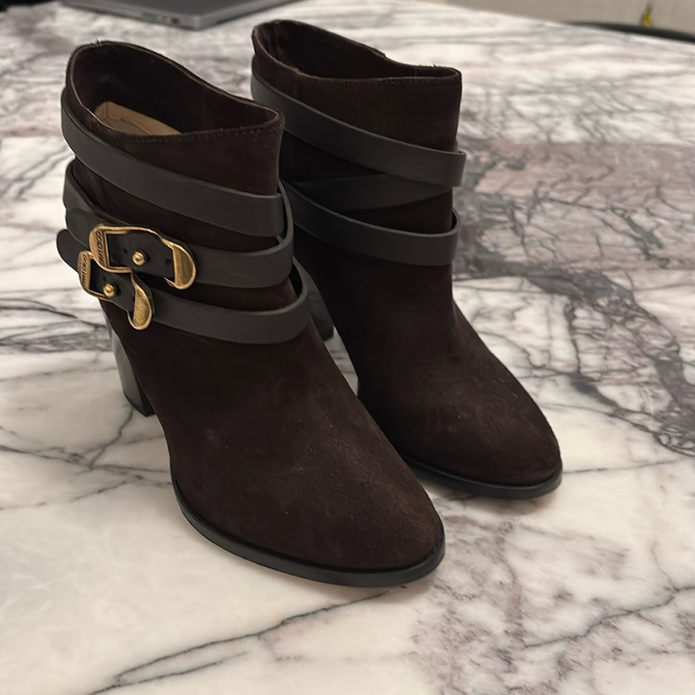 Jimmy Choo Brown Suede Booties